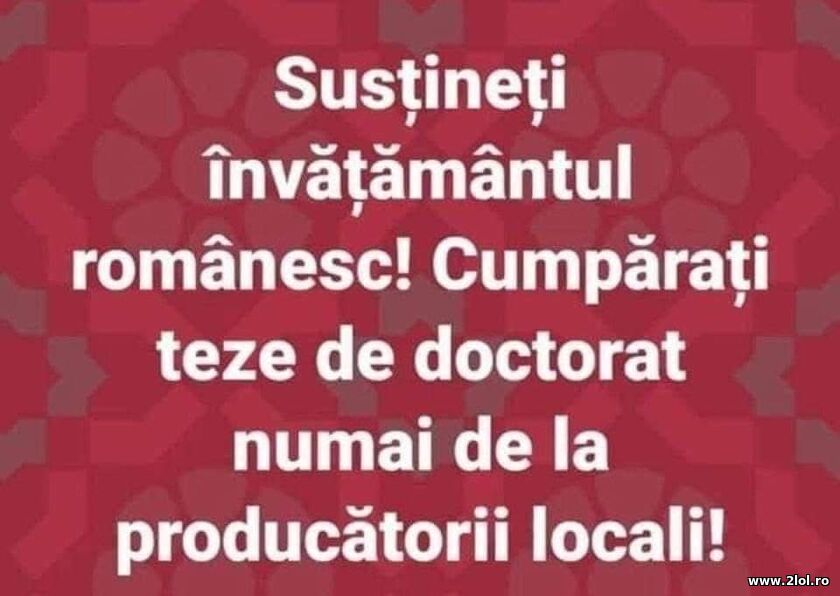 Sustineti invatamantul romanesc | poze haioase