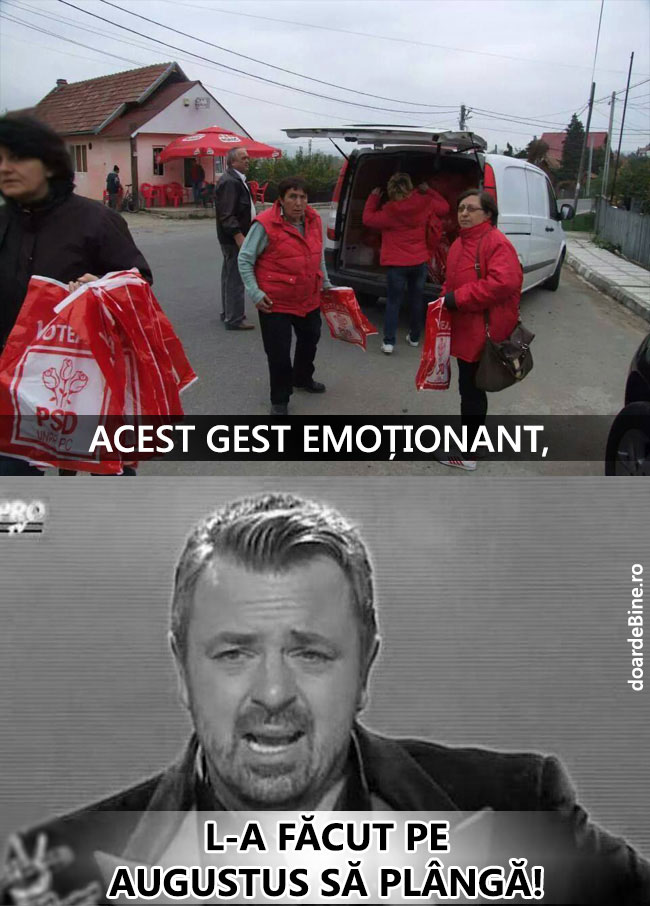 Gest emoționant în campania electorală | poze haioase
