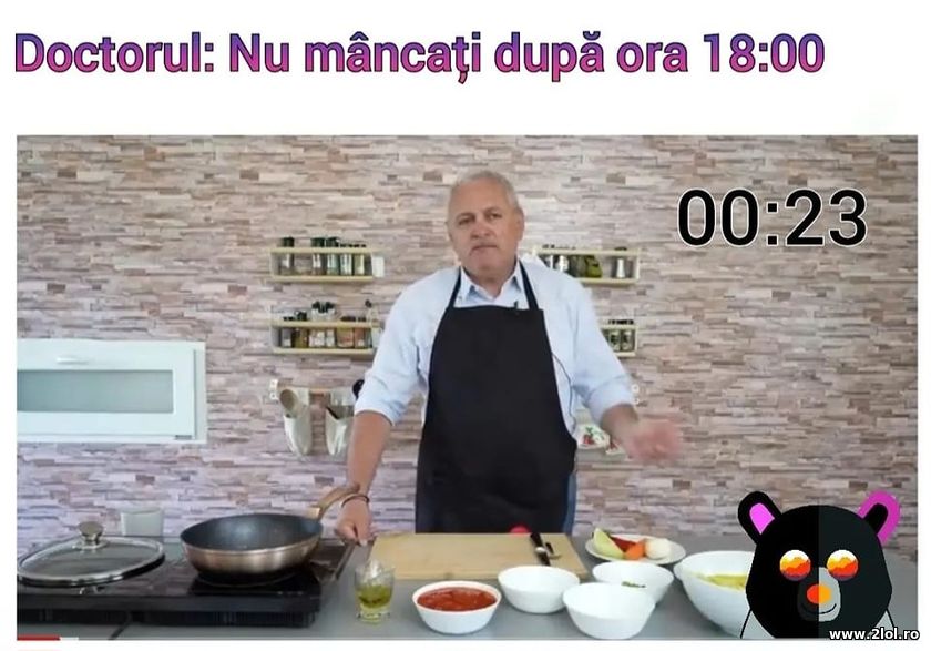 Doctorul: Nu mancati dupa ora 18:00 | poze haioase