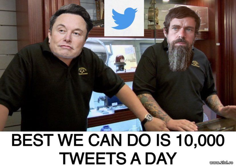 Best we dan do is 10.000 tweets a day | poze haioase
