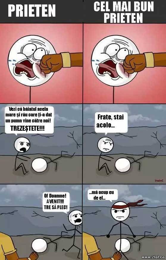 Un prieten și cel mai bun prieten, când iei bătaie | poze haioase