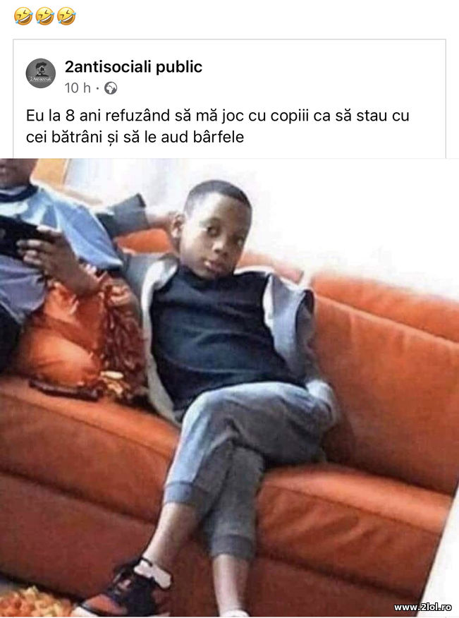 Eu la 8 ani stand cu batranii | poze haioase