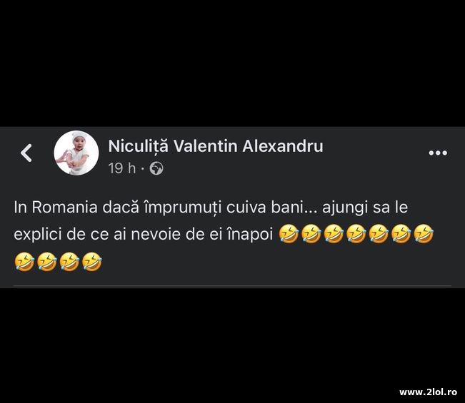 In Romania daca imprumuti cuiva bani | poze haioase