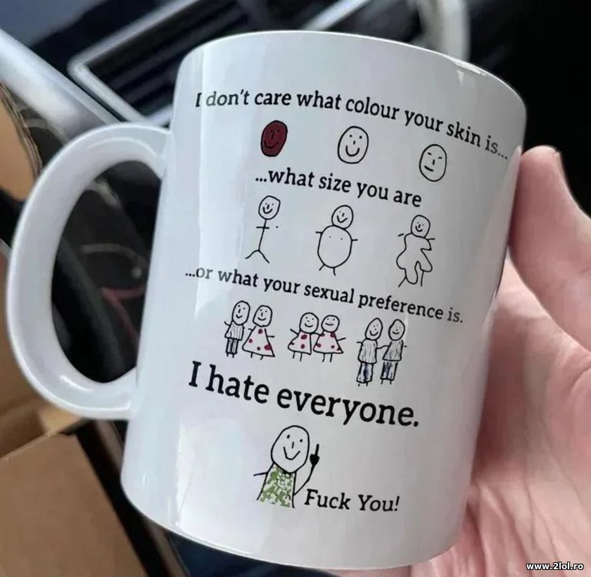 I don't care what color your skin is | poze haioase