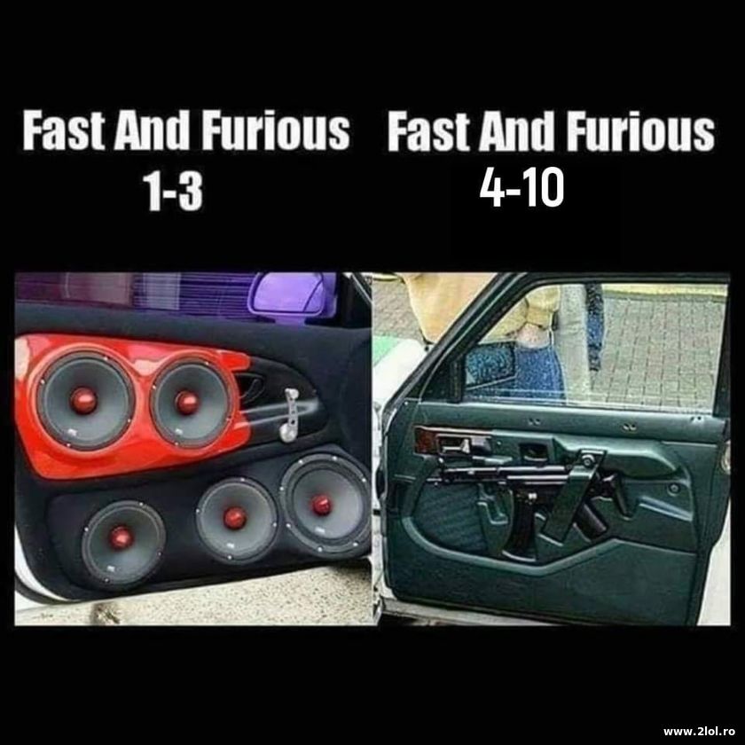 Fast and Furious 1-3 and 4-10 | poze haioase