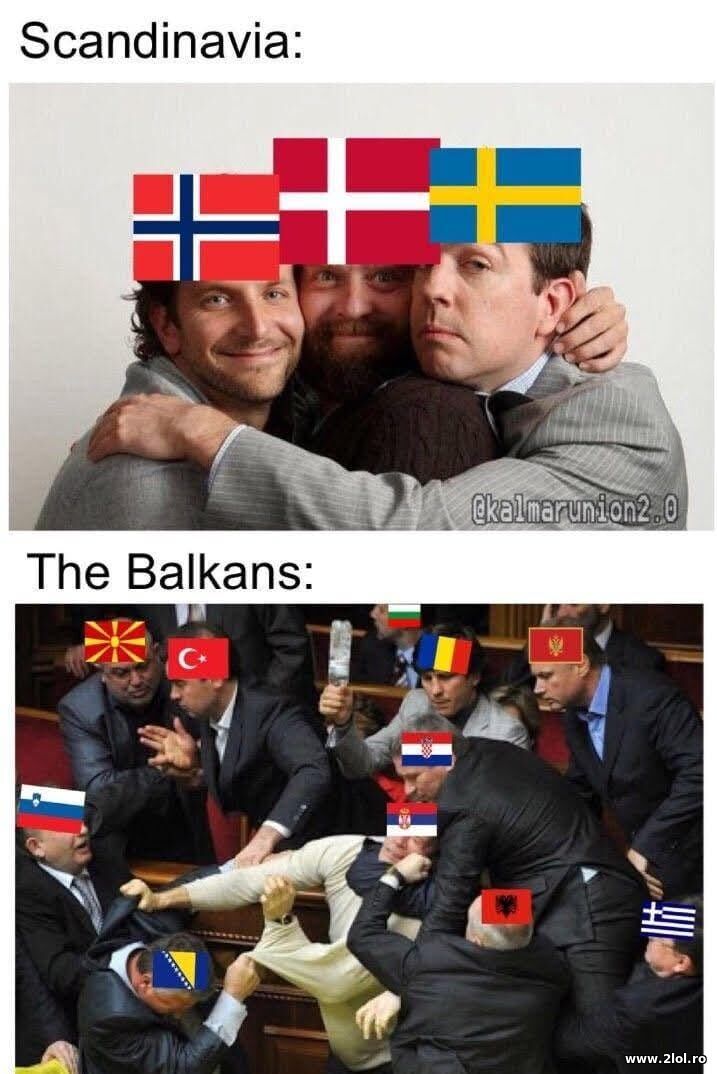 Scandinavia vs Balcani | poze haioase