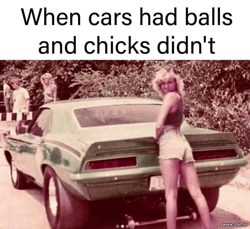 When cars had balls and chicks didn't | poze haioase