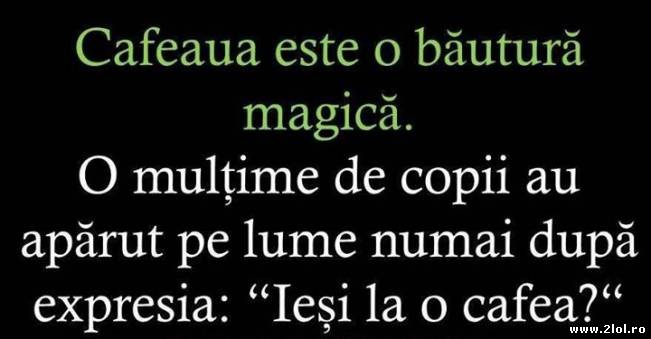 Cafeaua este o băutură magică | poze haioase