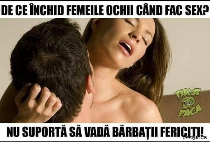 De ce inchid ochii? | poze haioase