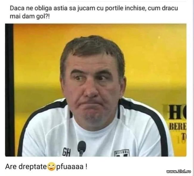 Daca ne obliga astia sa jucam cu portile inchise | poze haioase