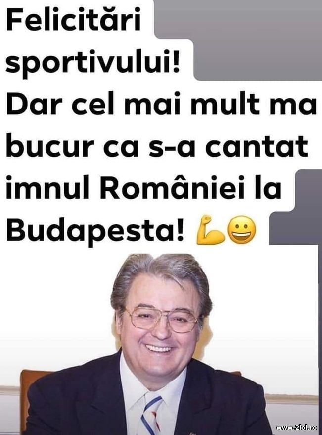 S-a cantat imnul Romaniei la Budapesta - inot | poze haioase