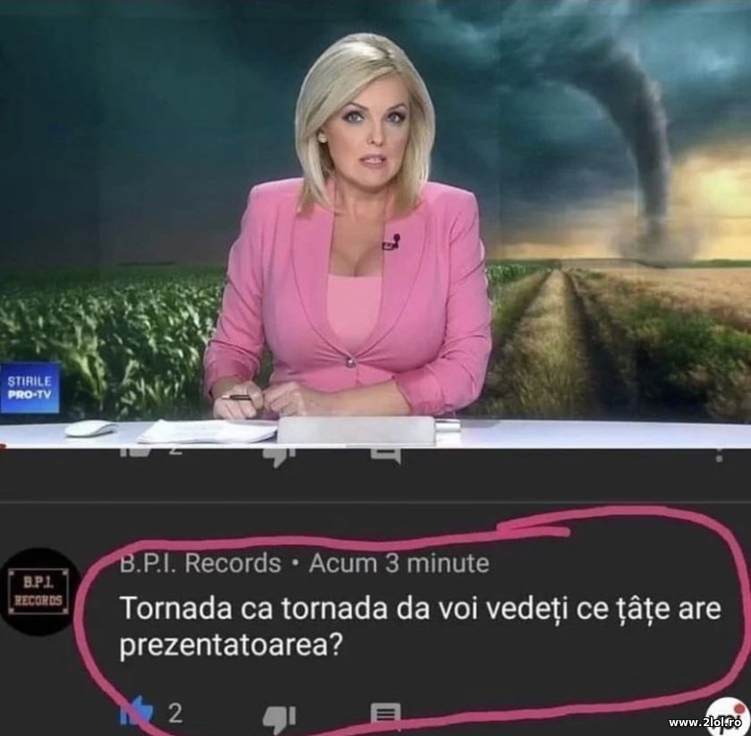 Tornada ca tornada dar ce tate are prezentatoarea | poze haioase