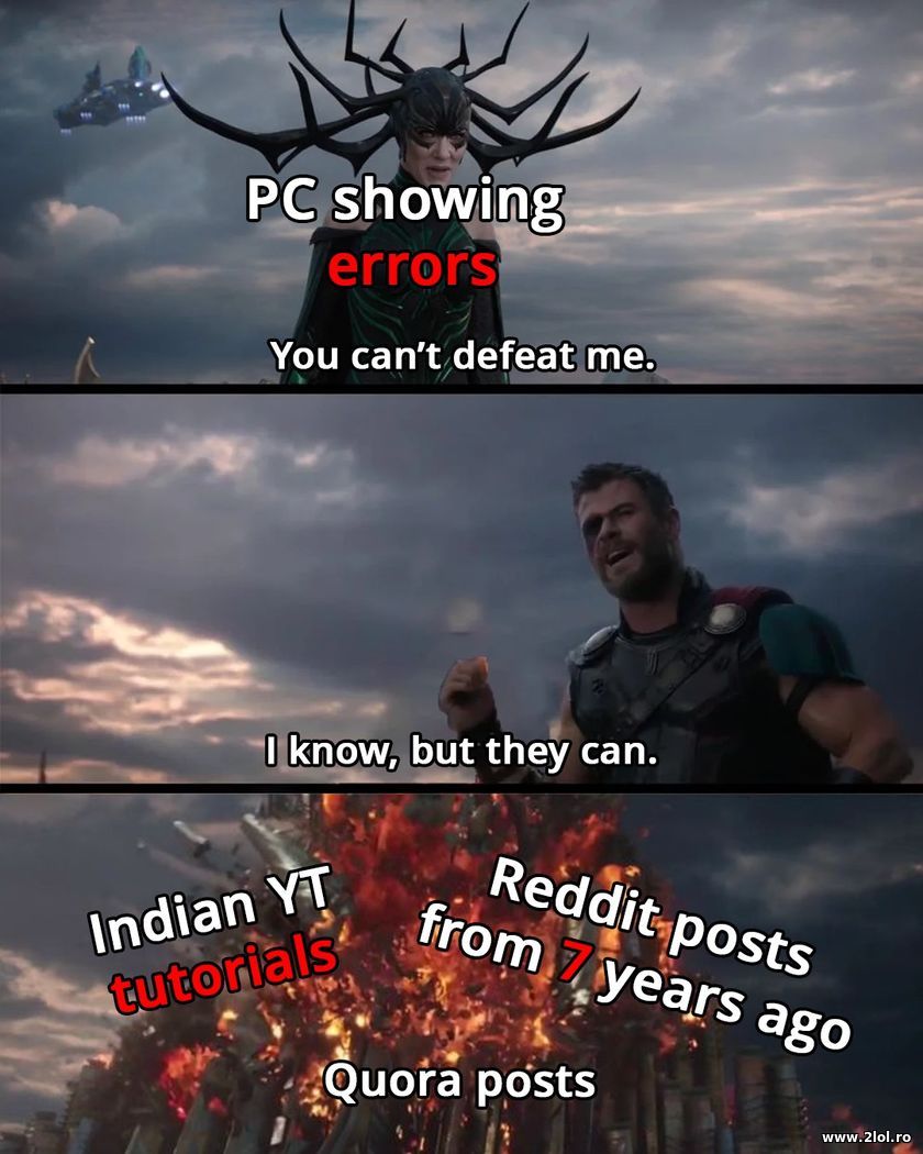 PC showing errors | poze haioase