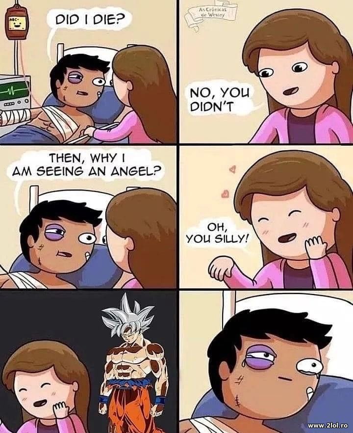 Why am I seeing and angel - Goku | poze haioase