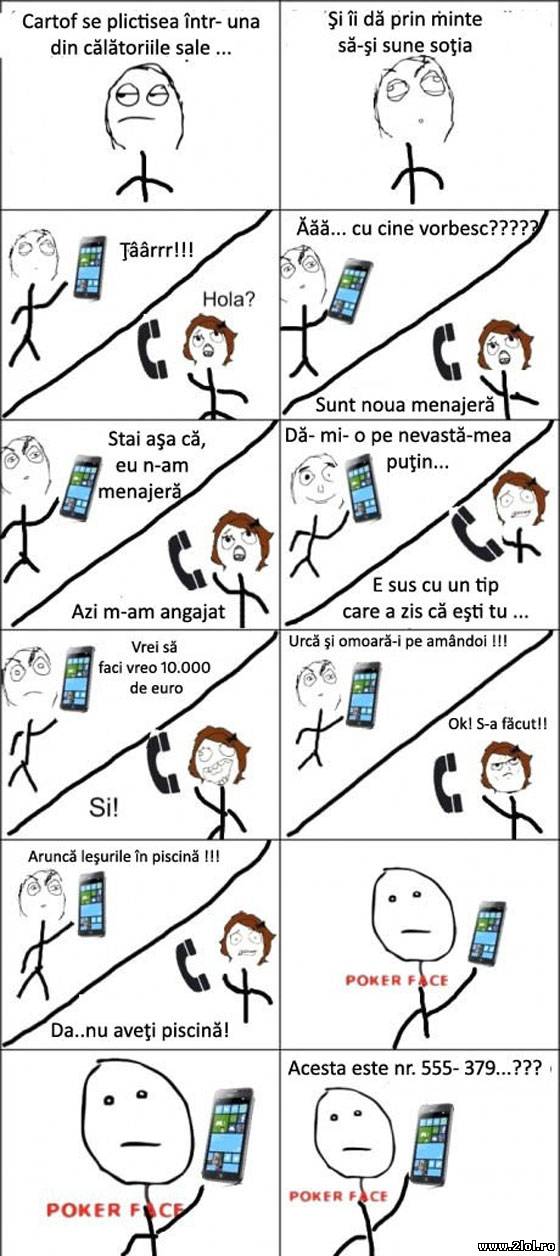 Cartof se plictisea într-una dintre calatorilie | poze haioase