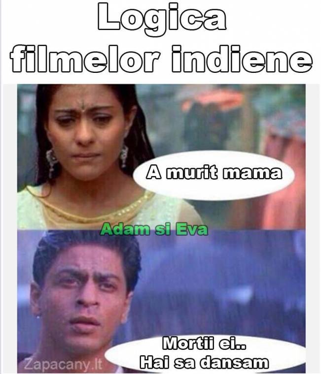 Logica filmelor indiene | poze haioase