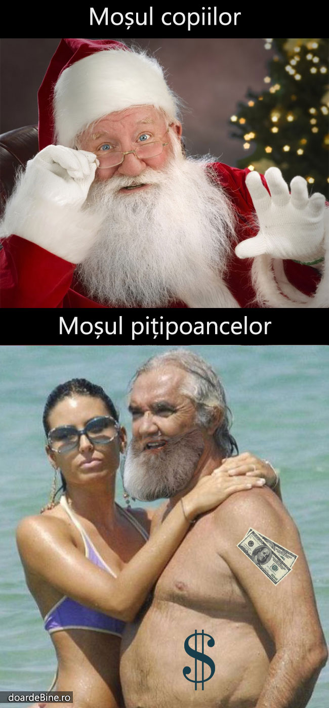 Moșul copiilor și cel al pițipoancelor | poze haioase