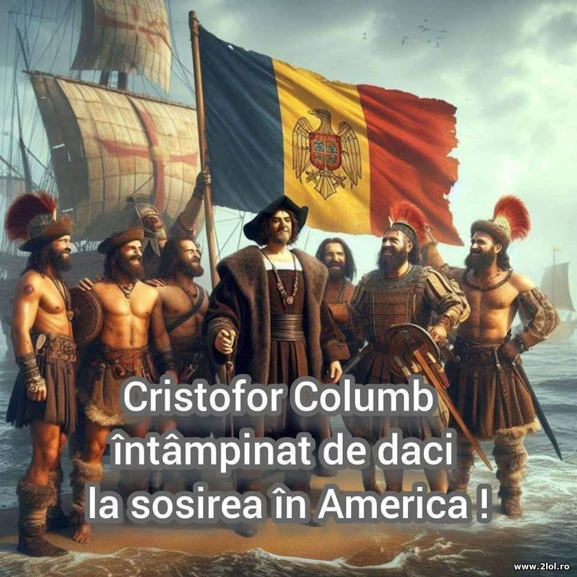 Cristofor Column intampinat de daci in America | poze haioase