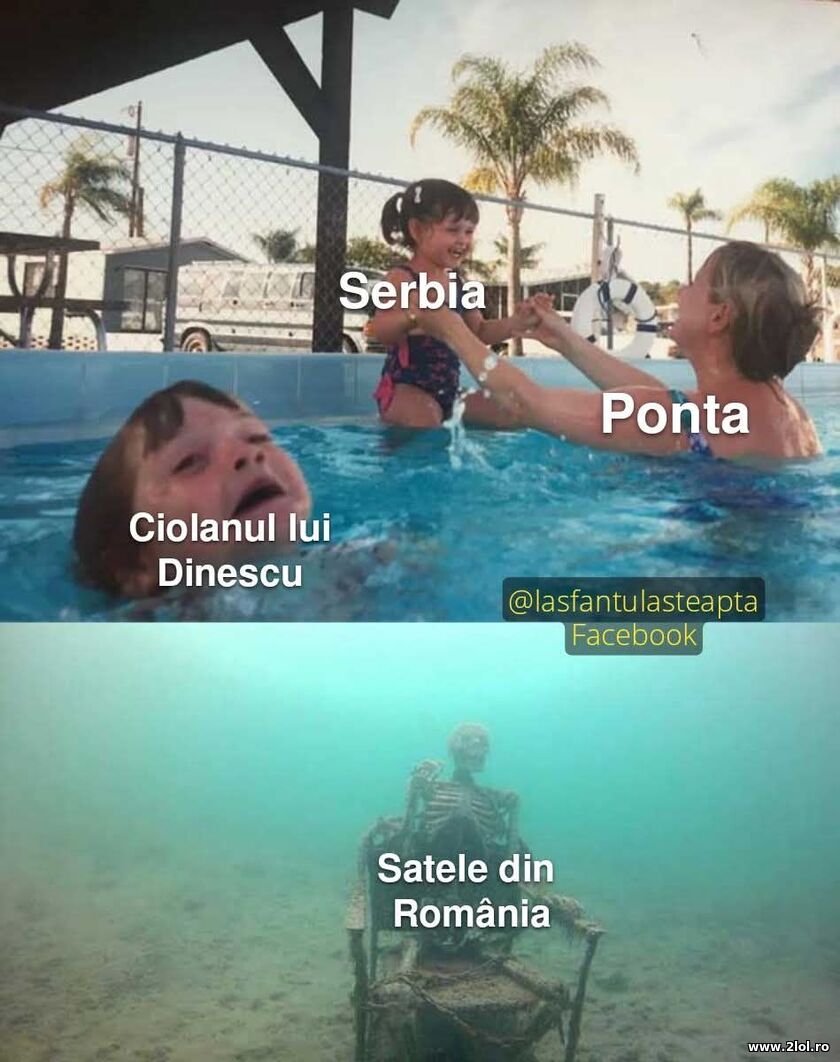 Dinescu si satele din Romania la inundatii | poze haioase