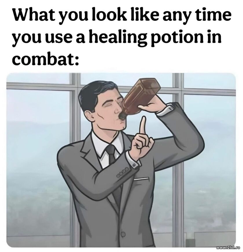 Healing potion in games | poze haioase
