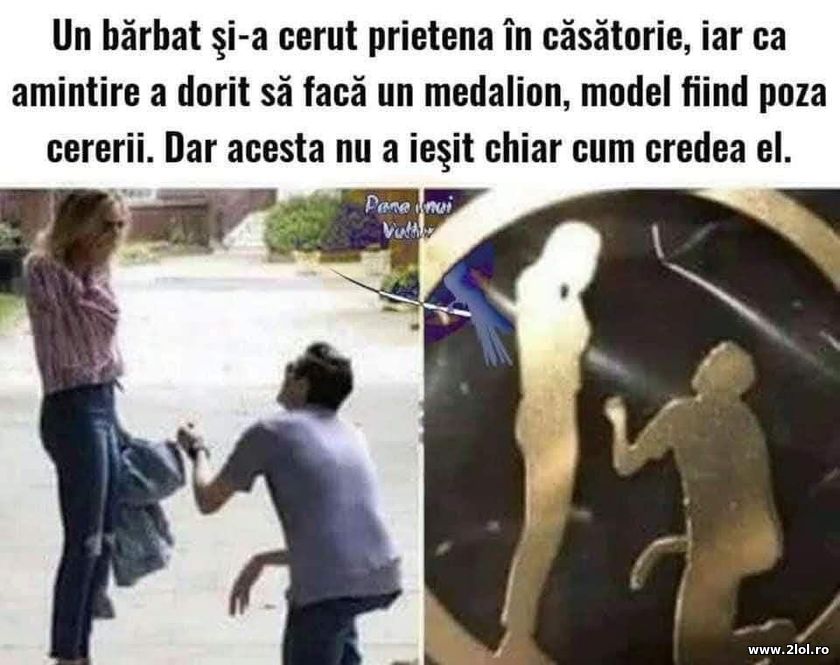 Un barbat si-a cerut prietena de sotie | poze haioase