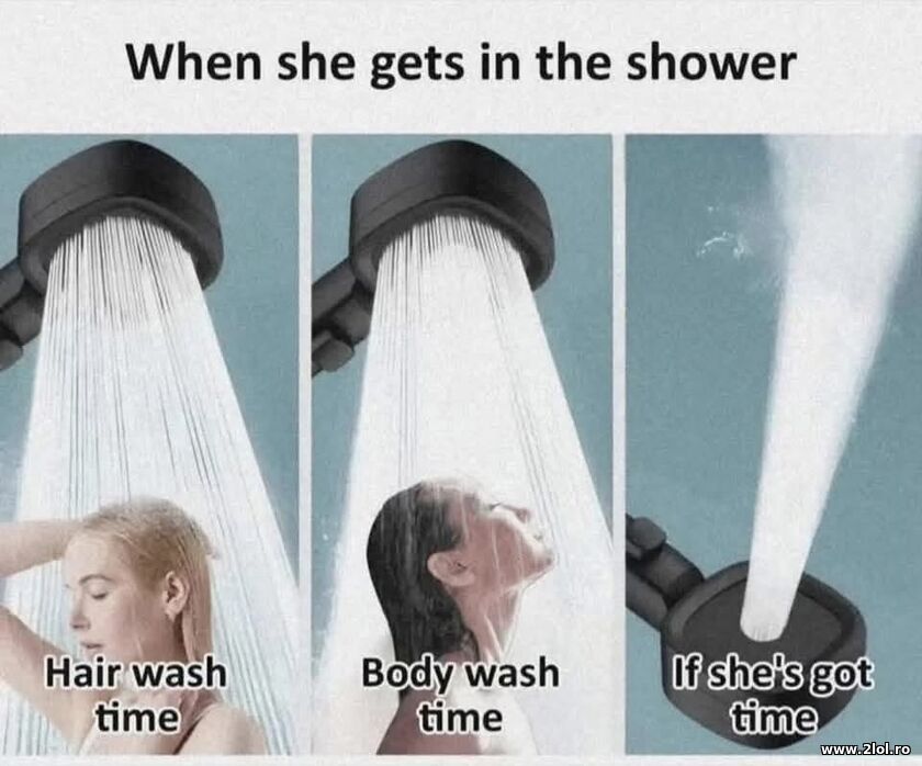 When she gets in in the shower | poze haioase