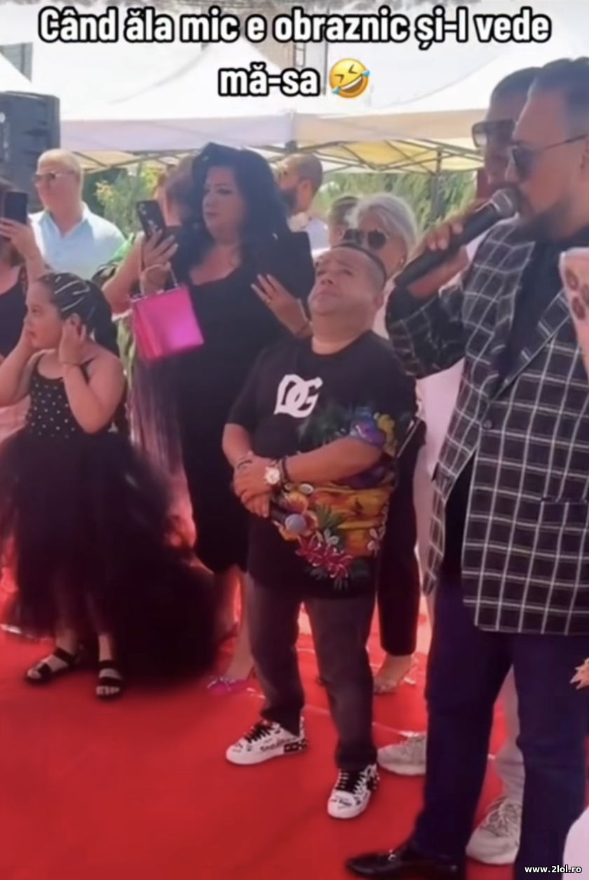 Cand ala mic e obraznic si-l vede ma-sa | poze haioase
