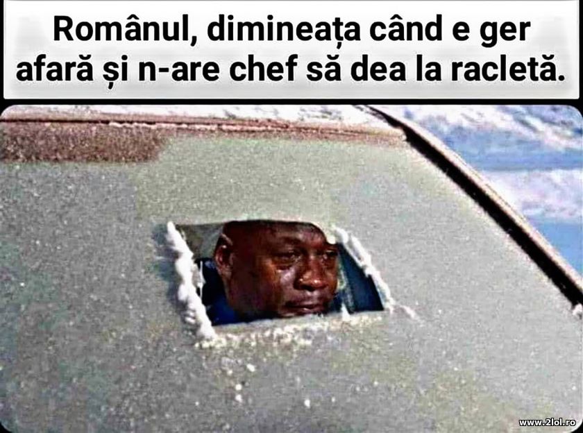 Romanul, dimineata cand e ger | poze haioase