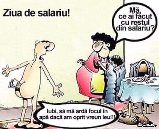 Ce ai facut cu restul din salariu? | poze haioase