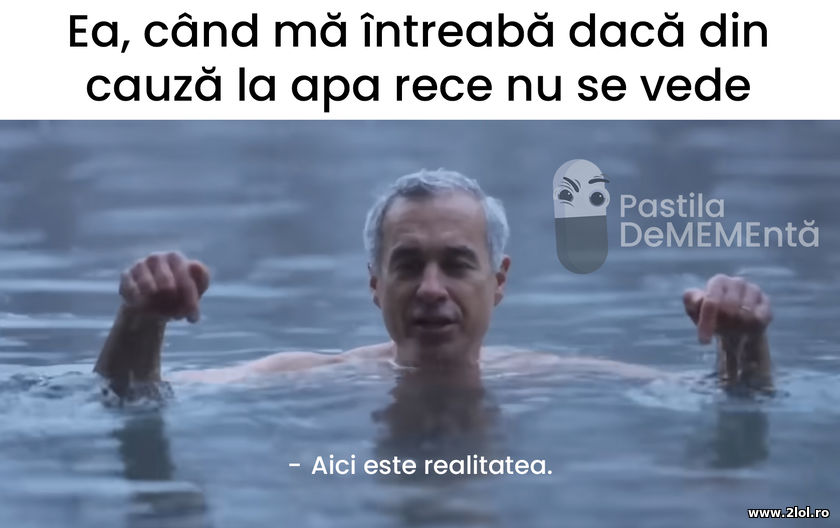 Din cauza la apa rece | poze haioase