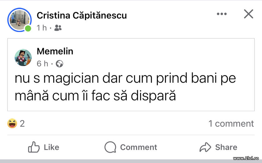 Nu-s magiciant car cum prind banii pe mana | poze haioase