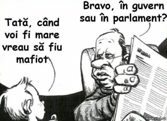Tată când voi fi mare vreau să fiu mafiot | poze haioase