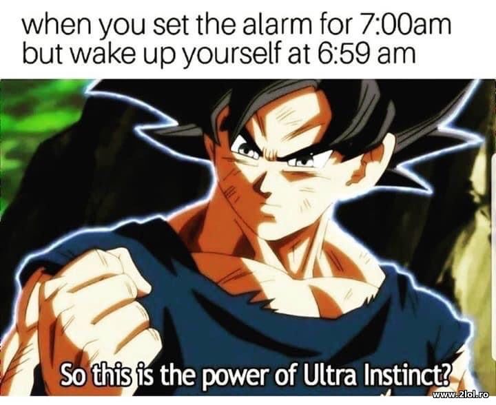 So this is the power of Ultra Instinct | poze haioase