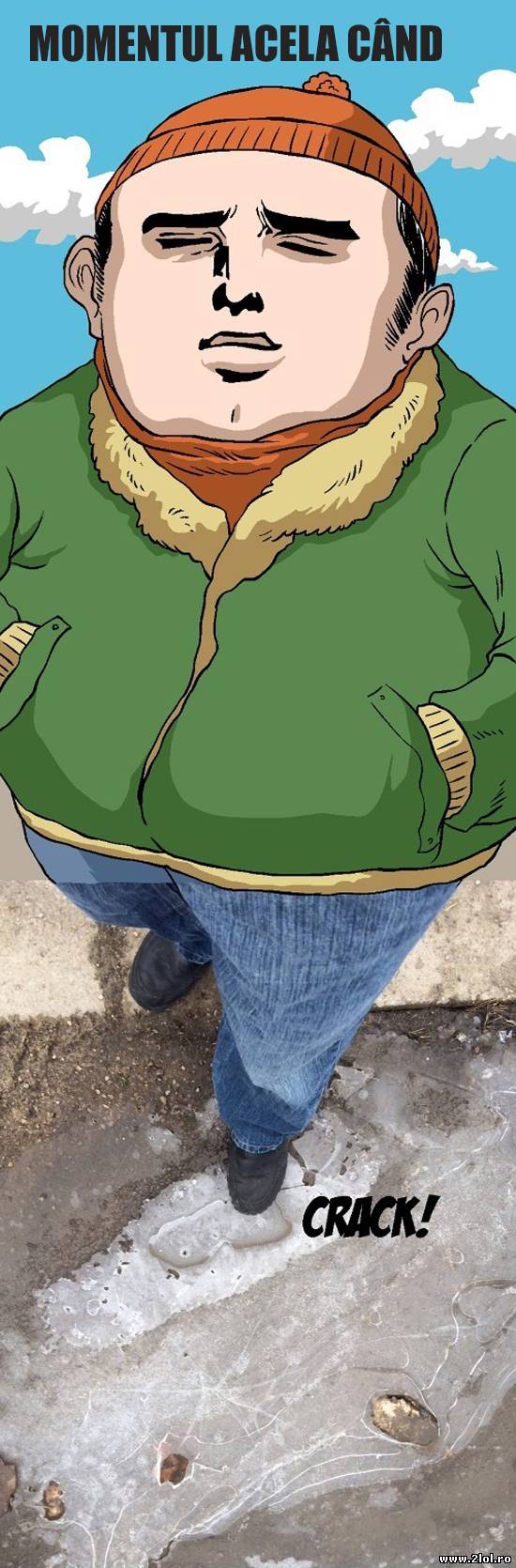 Momentul acela când spargi gheața | poze haioase