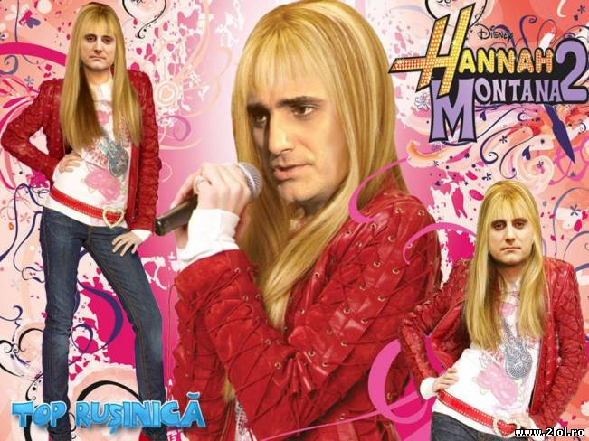 Turcescu transformat in Hana Montana | poze haioase