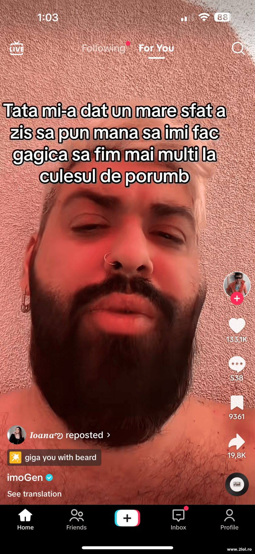 A zis sa pun mana sa imi fac gagica | poze haioase