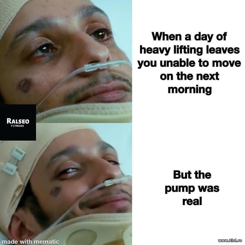 When a day of heavy lifting leaves you unable to | poze haioase