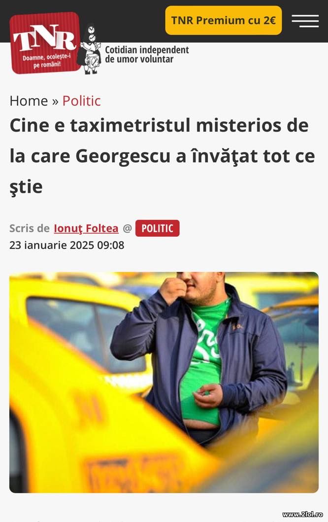 De unde a invatat Calin Georgescu meserie | poze haioase