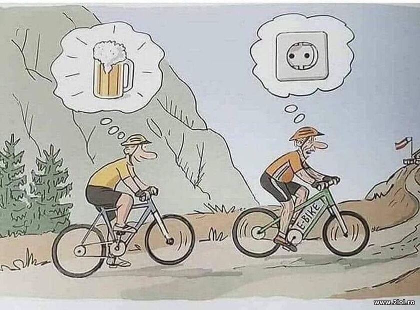 Bicicleta electrica | poze haioase