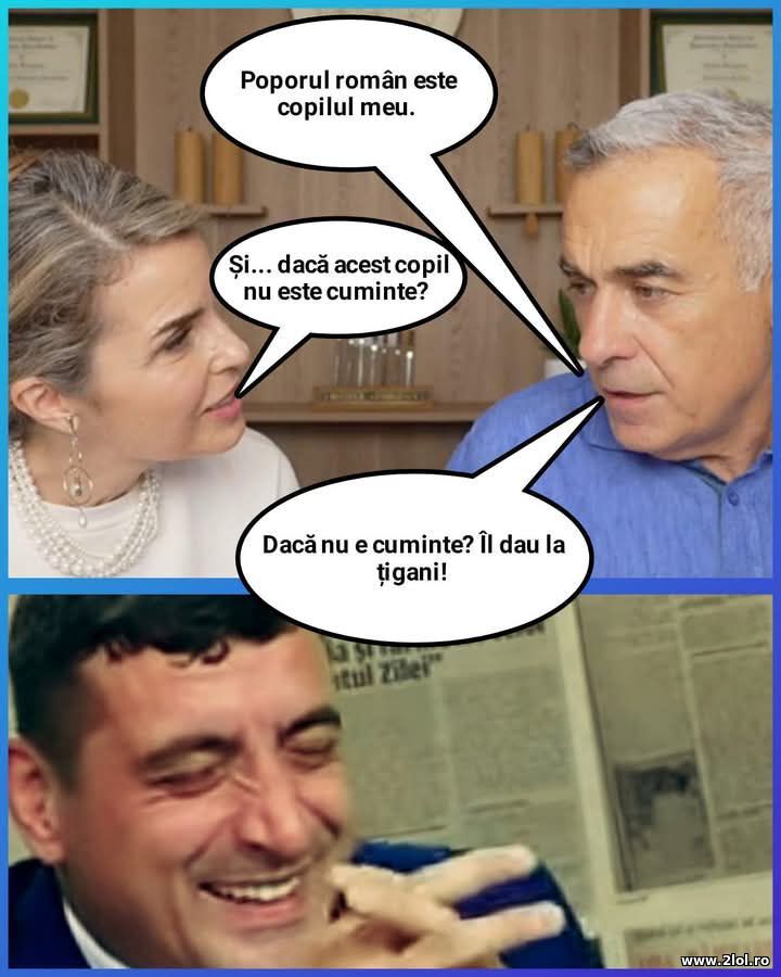 Poporul roman este copilul meu | poze haioase