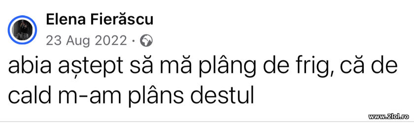 Abia astept sa ma plang de frig | poze haioase