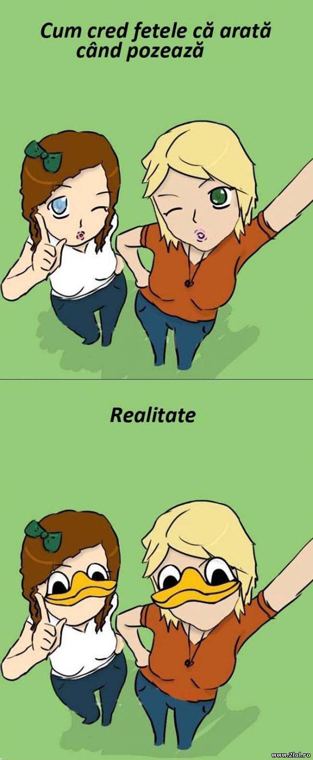 Cum cred că arată fetele când pozează | poze haioase