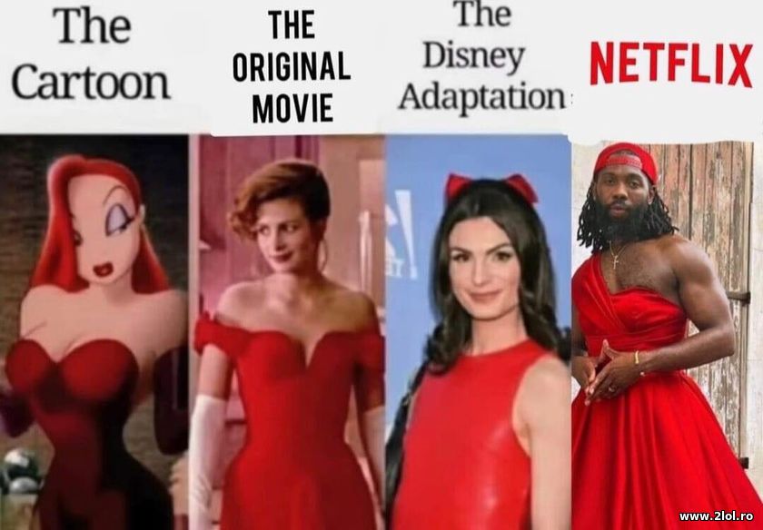 The cartoon and the Netflix adaptation | poze haioase