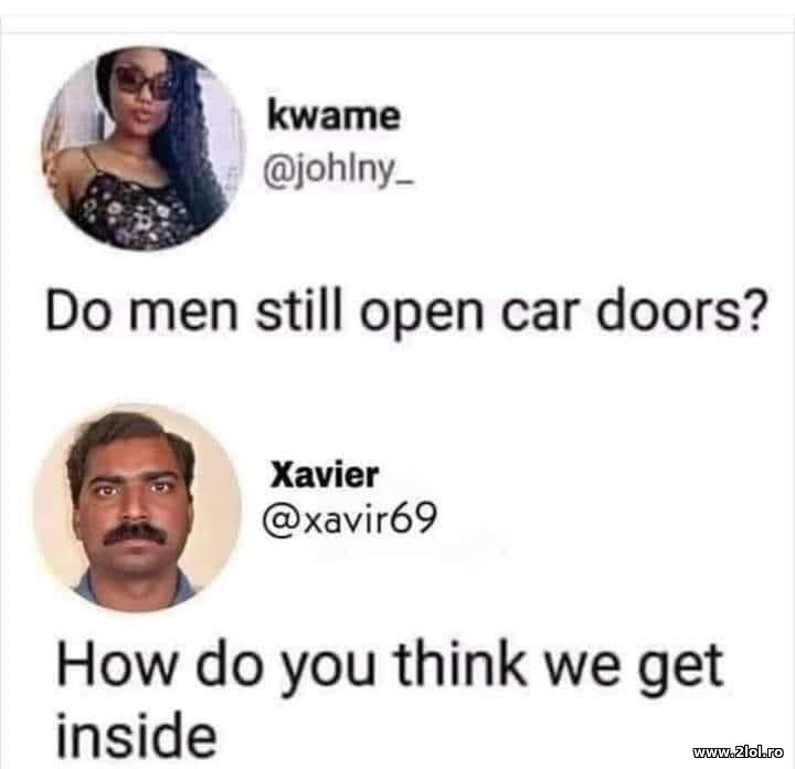 Do men still open car dors? | poze haioase