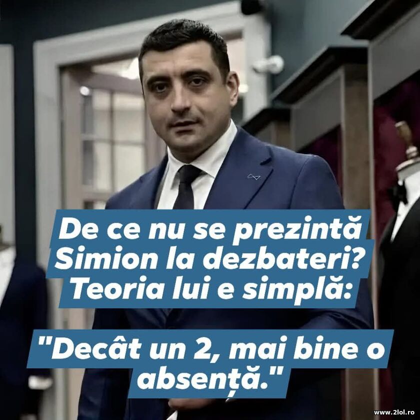 De ce nu se prezinta Simion? | poze haioase