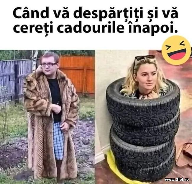 Cand va despartiti si va cereti cadourile inapoi | poze haioase