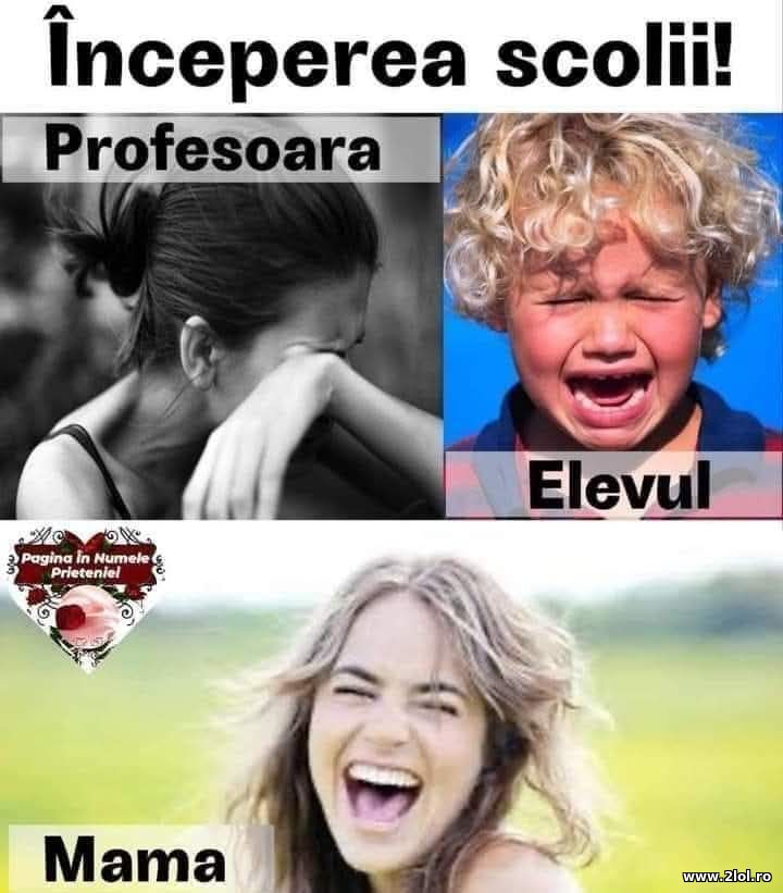 Inceperea scolii | poze haioase