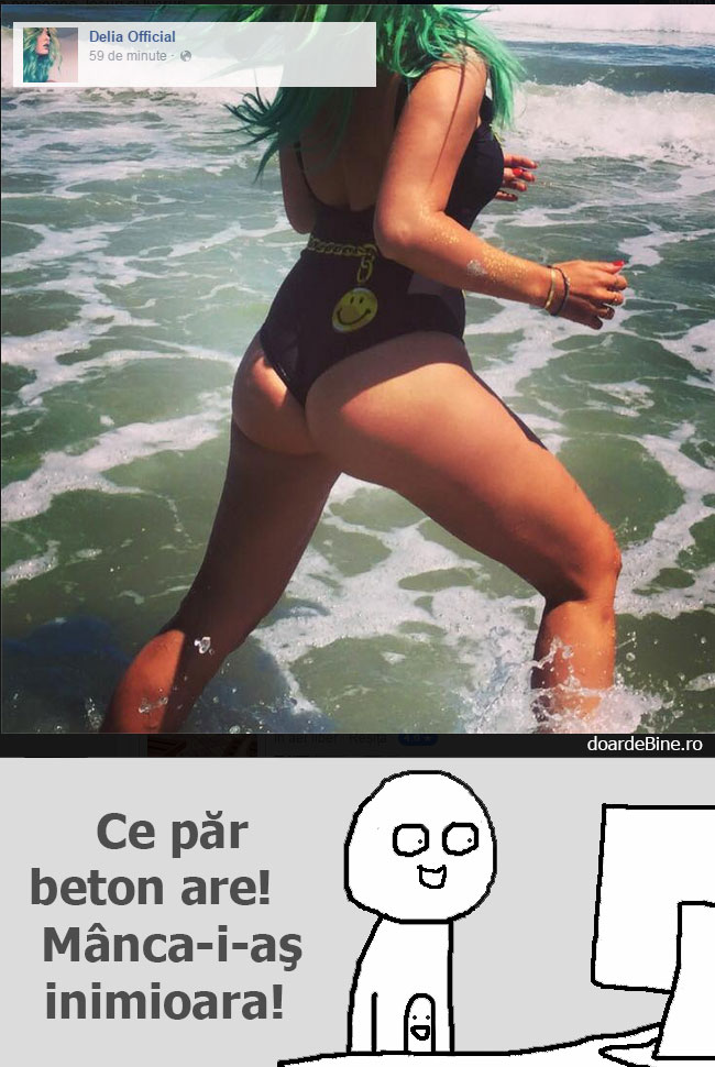 Ce păr mișto are Delia | poze haioase