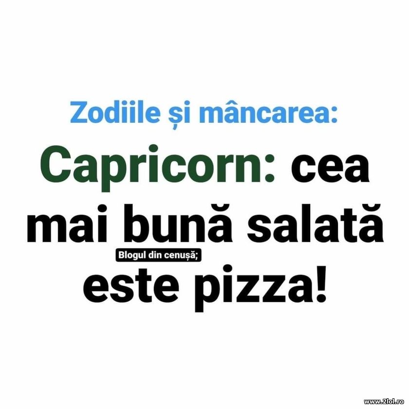 Cea mai buna salata este pizza | poze haioase