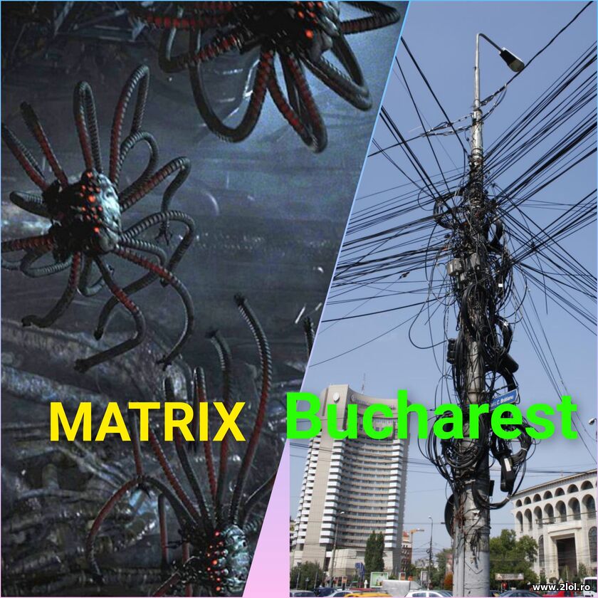 Matrix vs Bucuresti | poze haioase
